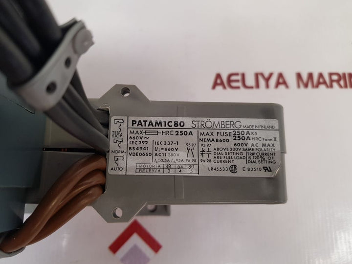 Stromberg Patam1C80 Overload Relay 660V