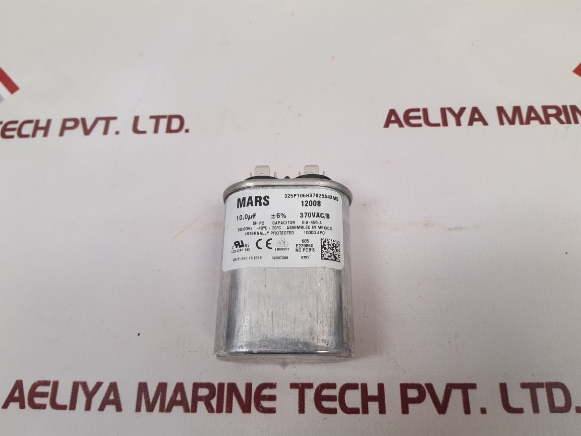 Mars 12008 Motor Run Capacitor 370Vac/B