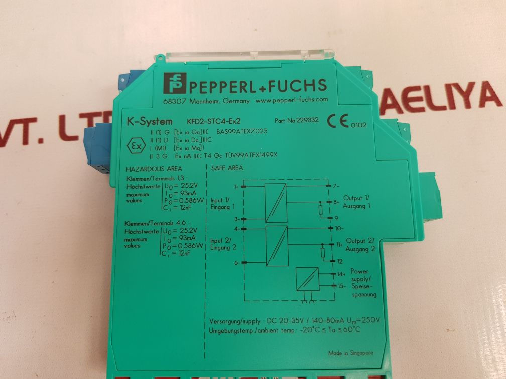 Pepperl+Fuchs Kfd2-stc4-ex2 Smart Transmitter Power Supply