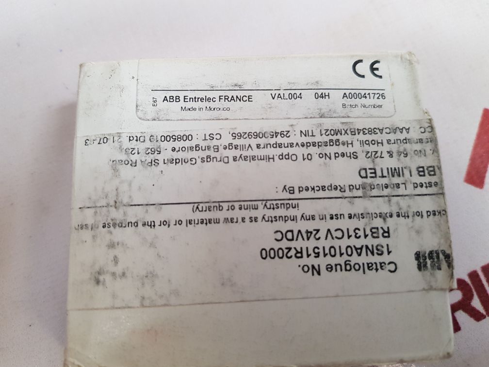 Abb Rb131Cv 24Vdc Interface Relay 10151.20