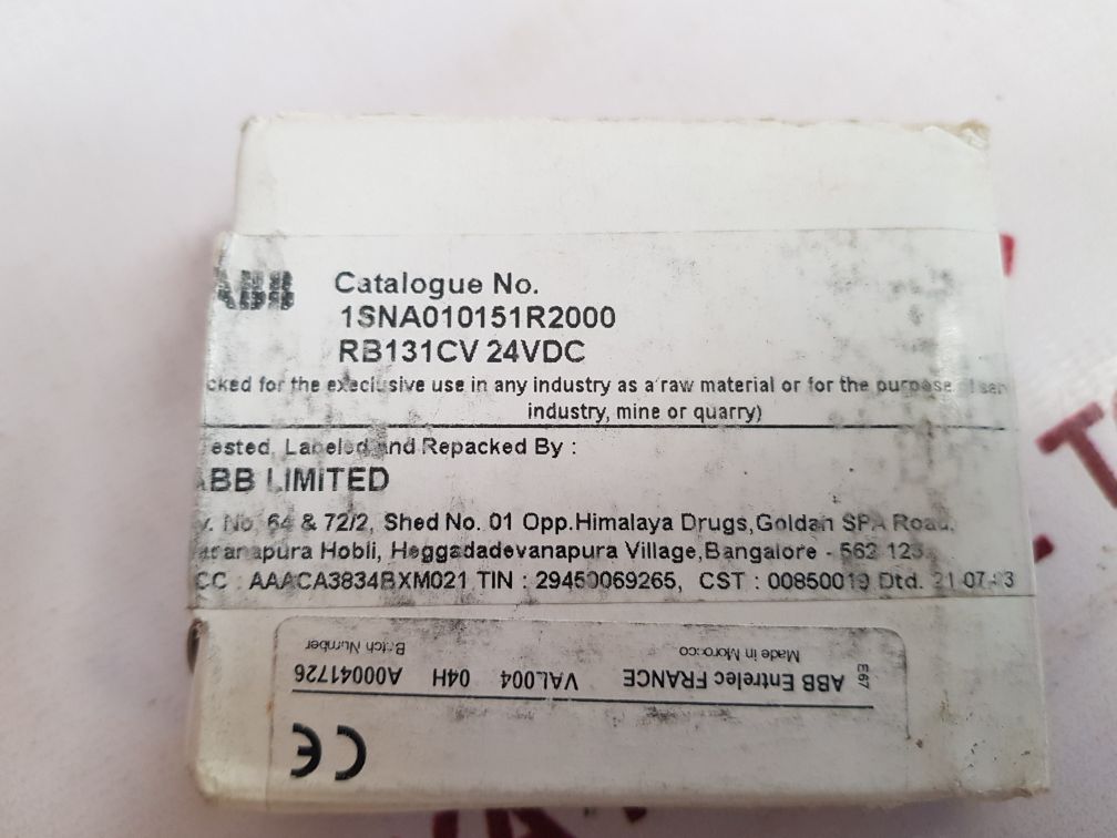 Abb Rb131Cv 24Vdc Interface Relay 10151.20