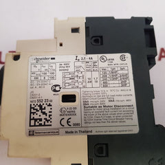 Schneider Gv2-p08/2.5-4A Manual Motor Controller