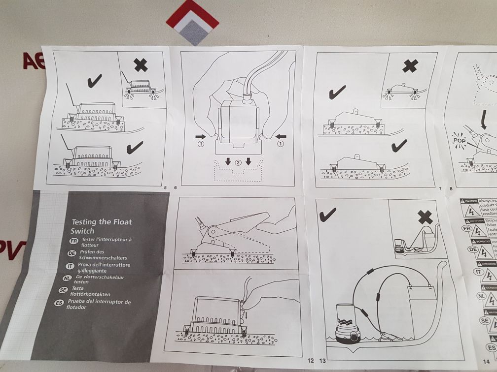 Rule 35A Float Switch 12-24-32 Vdc