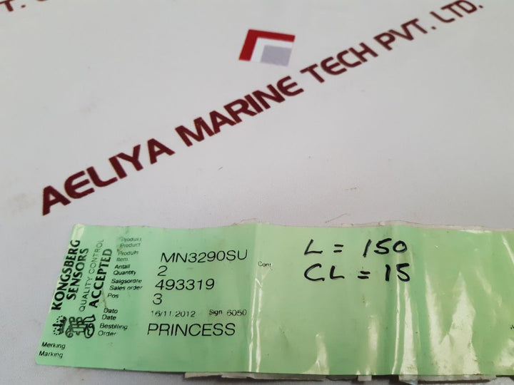 Kongsberg Mn3290S150U15 Temperature Sensor