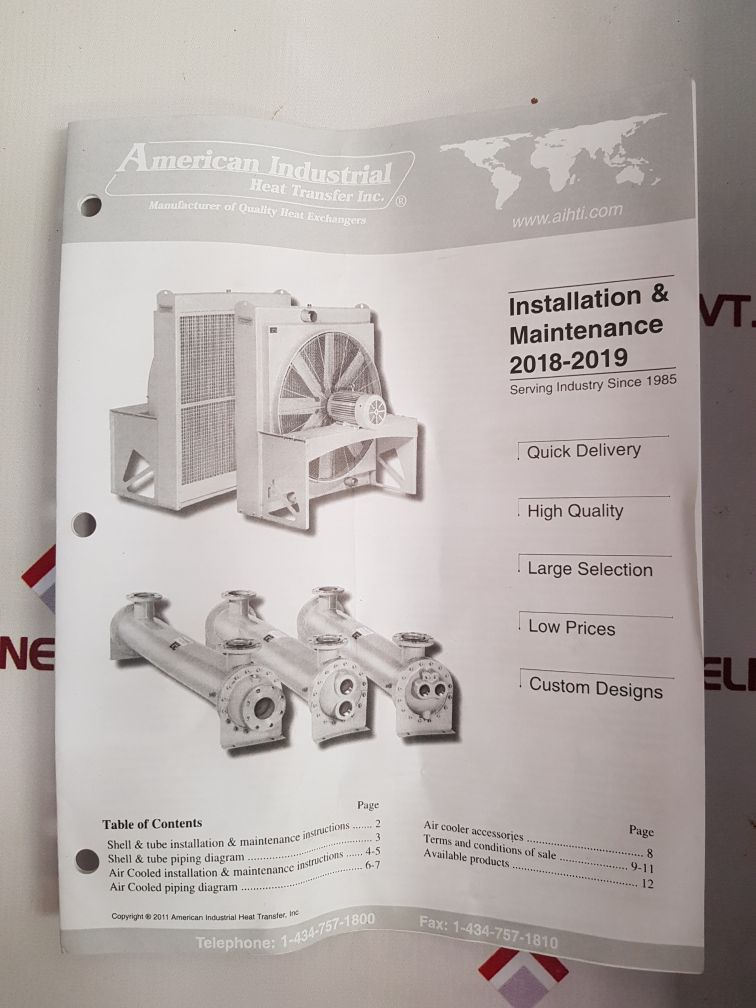 American Industrial Sae-1002-c6-fp-cnt-b 0918 Heat Exchanger
