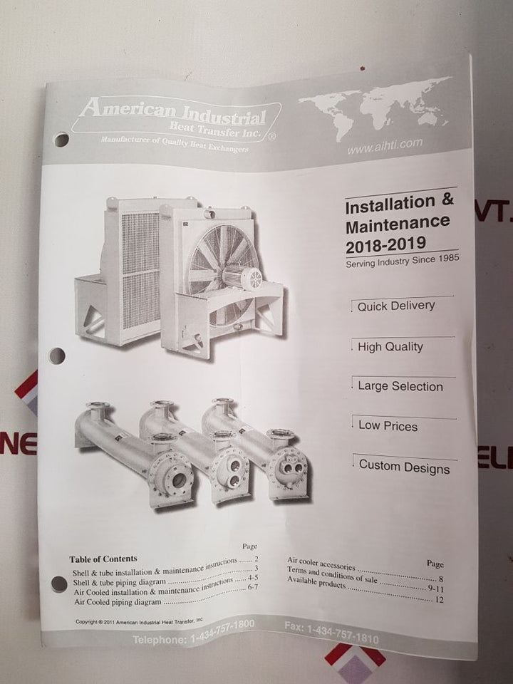 American Industrial Sae-1002-c6-fp-cnt-b 0918 Heat Exchanger