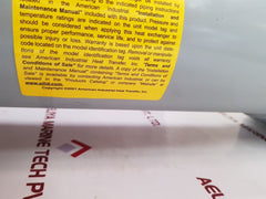 American Industrial Sae-1002-c6-fp-cnt-b 0918 Heat Exchanger