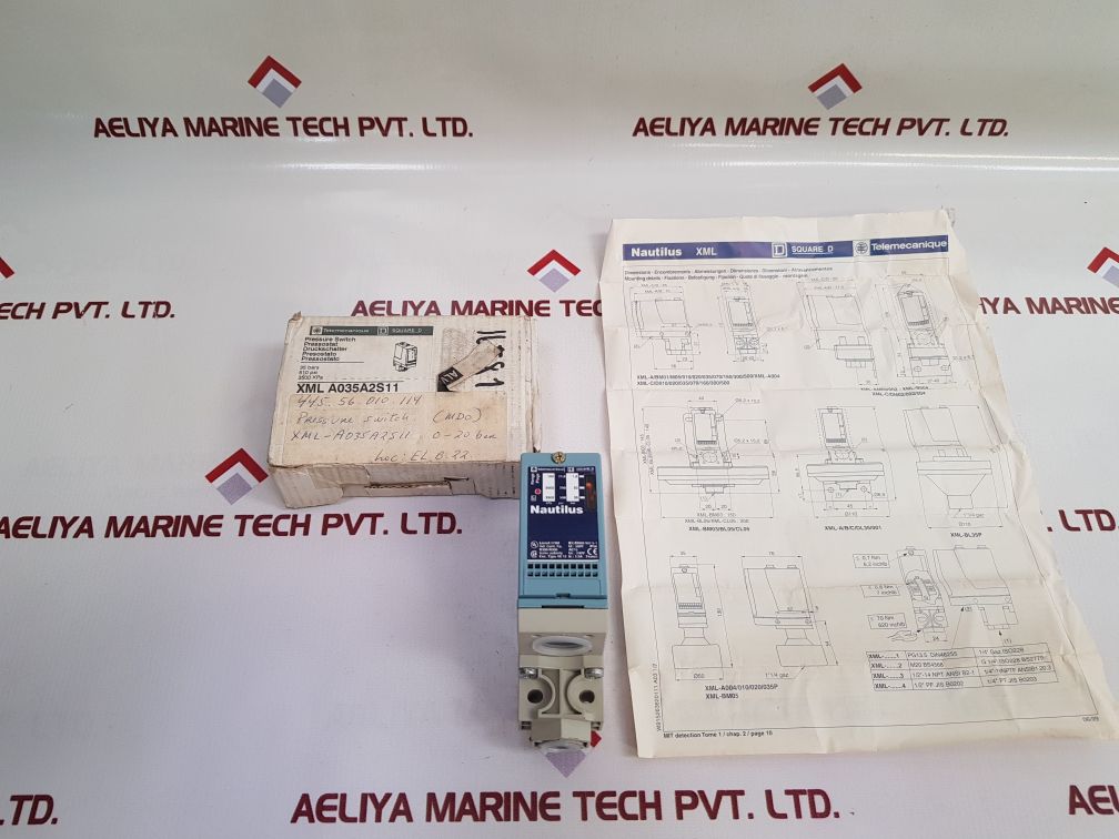 Telemecanique Xml A035A2S11 Pressure Switch
