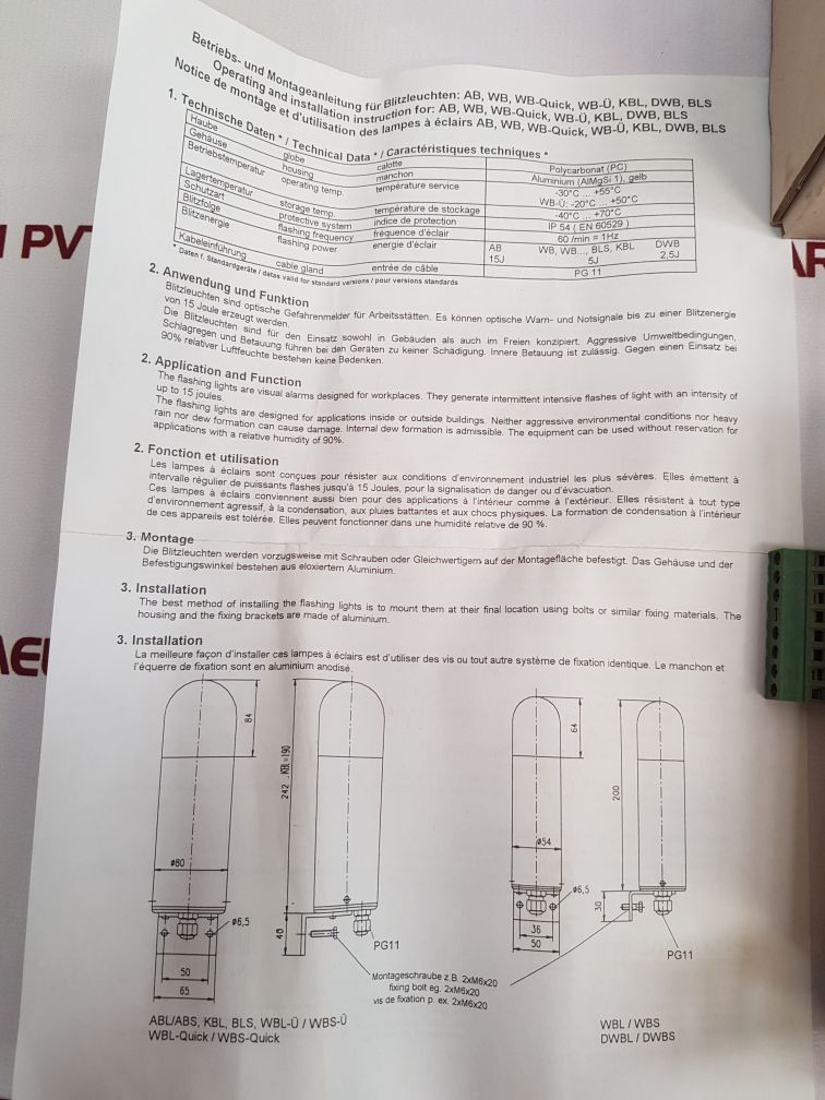 Pfannenberg Wbs Flash Light