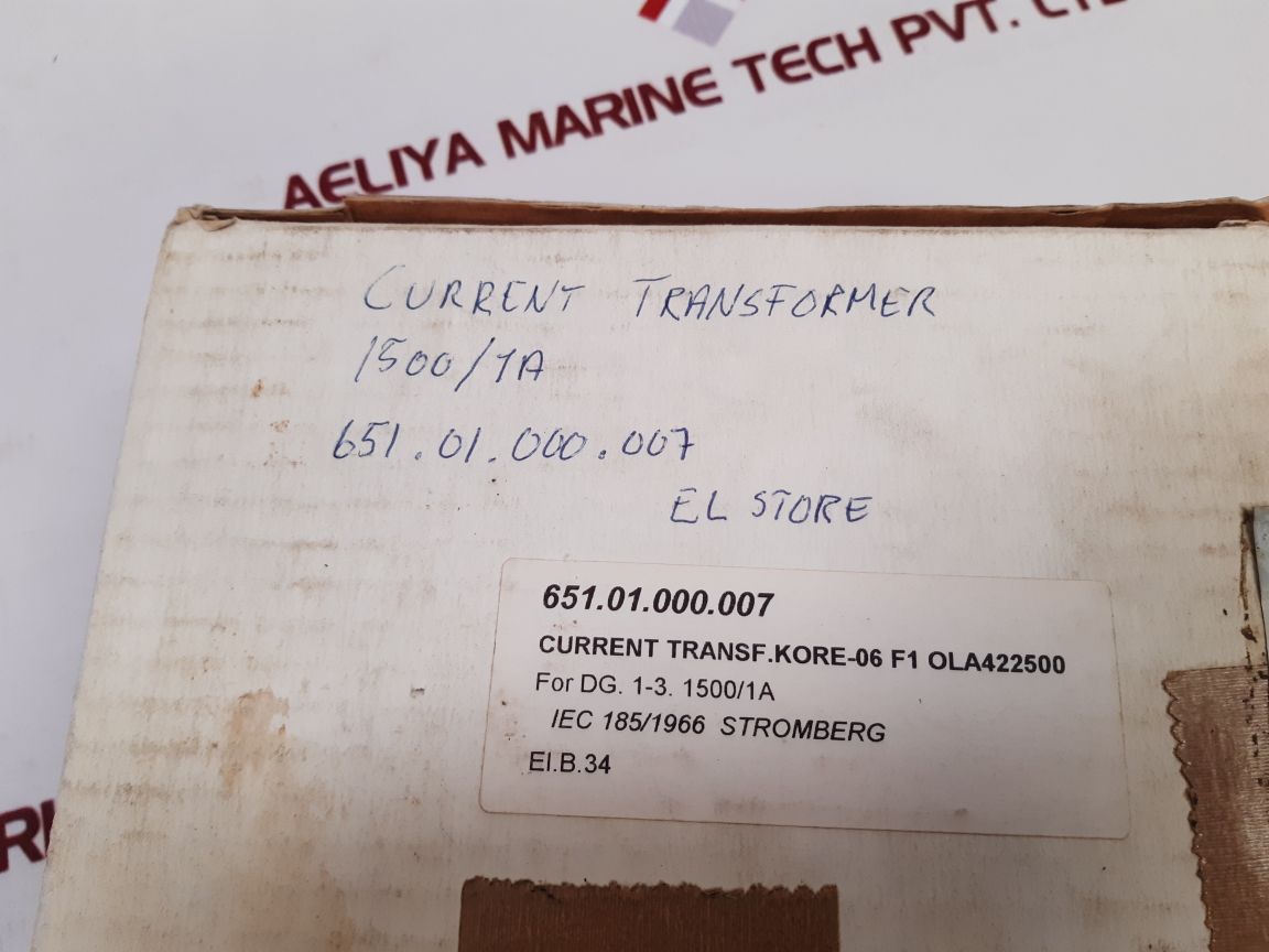 Stromberg Kore-06F1 Ol A 422500 Current Transformer A 1500/1