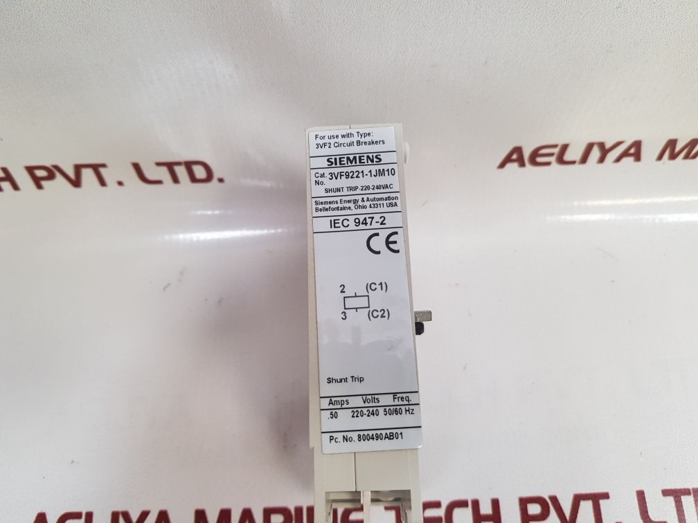 Siemens 3Vf9221-1Jm10 Shunt Trip