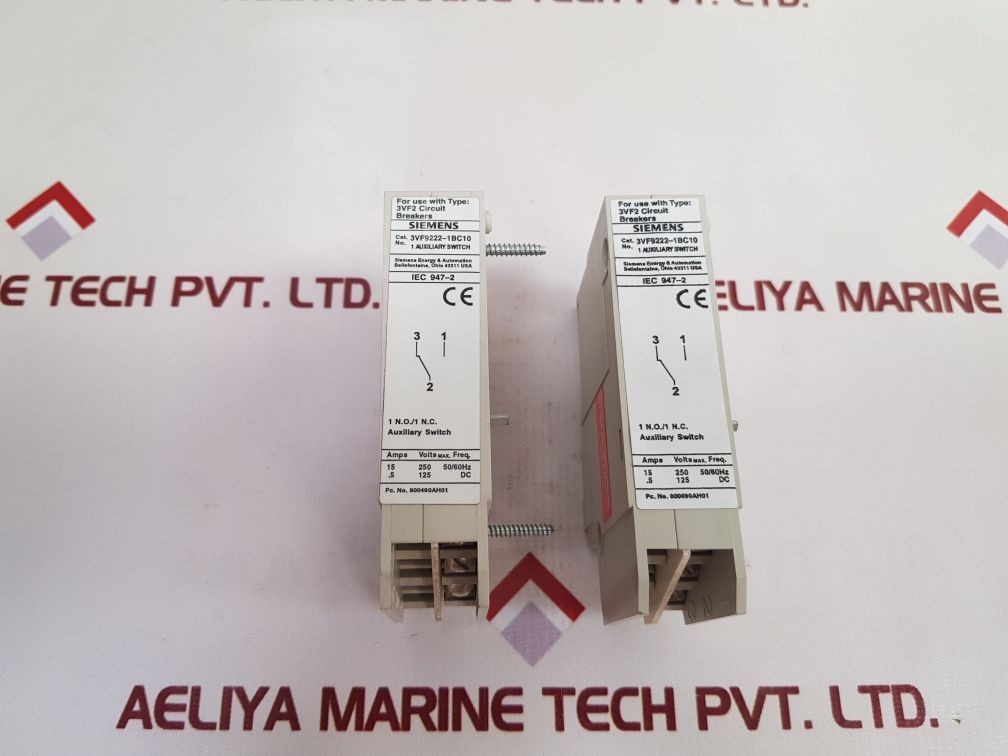 Siemens 3Vf9222-1Bc10 Auxiliary Switch
