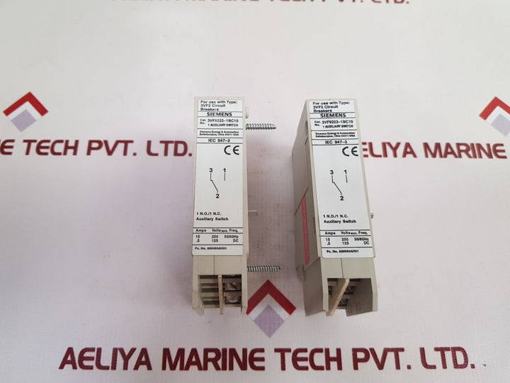 Siemens 3Vf9222-1Bc10 Auxiliary Switch
