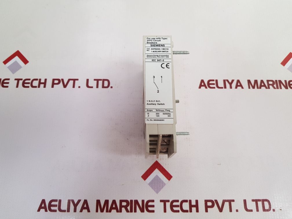 Siemens 3Vf9222-1Bc10 Auxiliary Switch