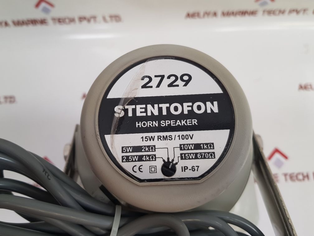 Stentofon 2729 Horn Speaker 15W Rms/100V Ip-67 – Aeliya Marine Tech
