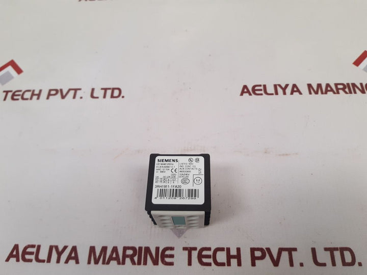 Siemens 3Rh1911-1Fa20 Auxiliary Contact Block