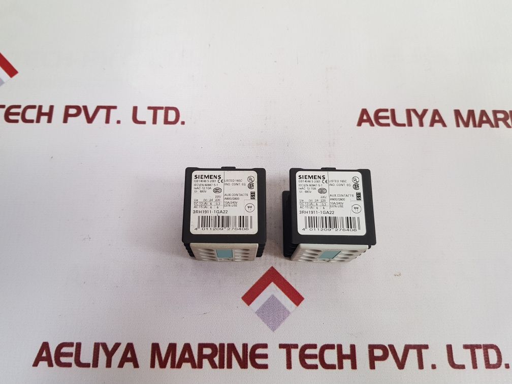 Siemens 3Rh1911-1Ga22 Auxiliary Switch Block