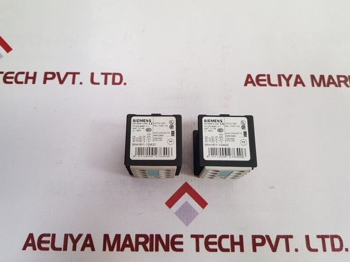 Siemens 3Rh1911-1Ga22 Auxiliary Switch Block