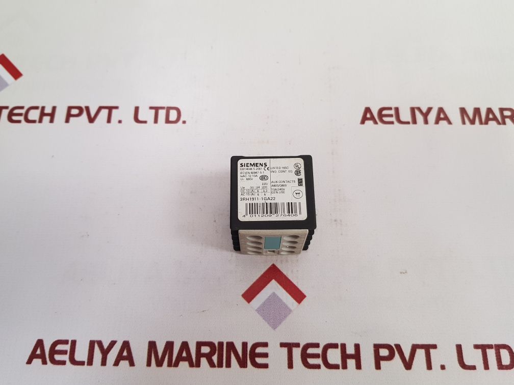 Siemens 3Rh1911-1Ga22 Auxiliary Switch Block