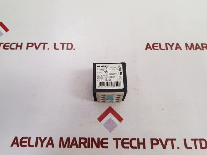 Siemens 3Rh1911-1Ga22 Auxiliary Switch Block