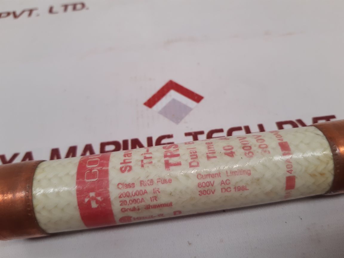 Set Of 7X Gould Shawmut Trs40R Fuse 40 Amp