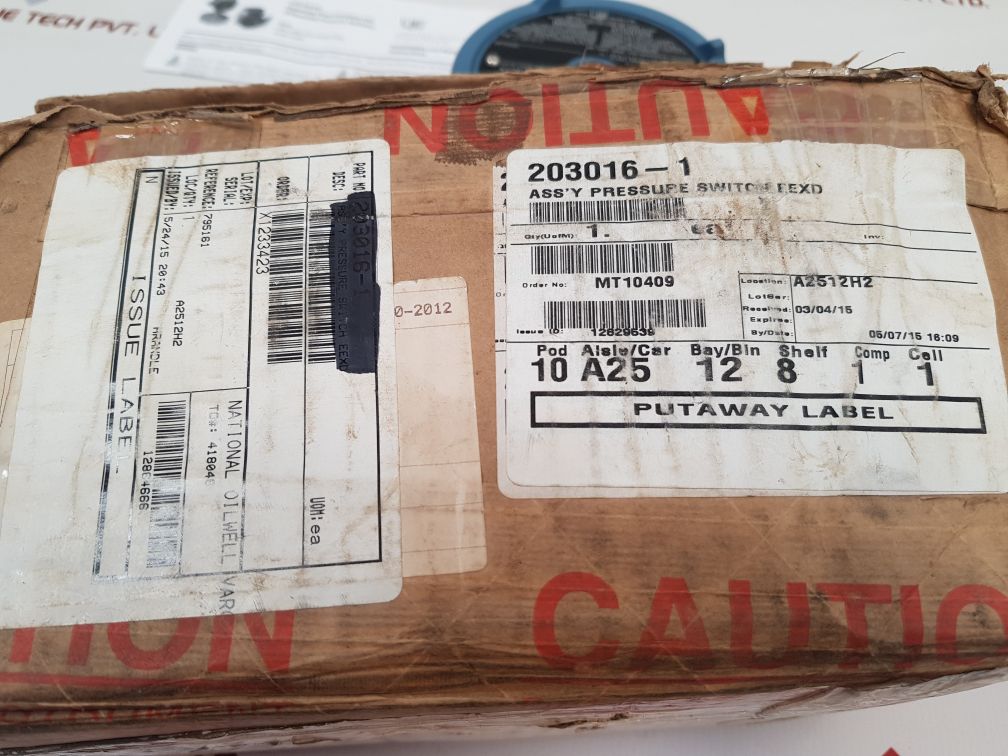 United Electric J120-612 Differential Pressure Switches 125 To 3000 8.6 To 206.8