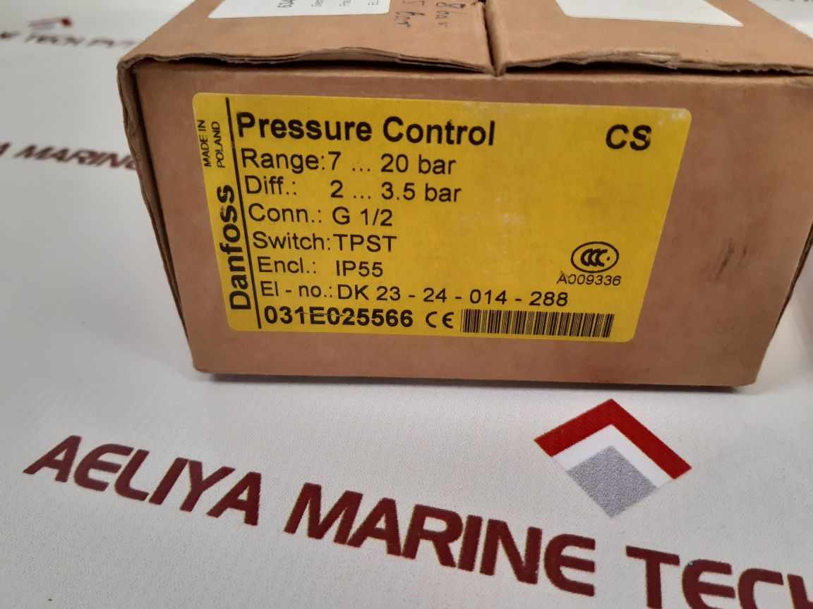 Danfoss Cs Pressure Switch 7-20 Bare/Bar