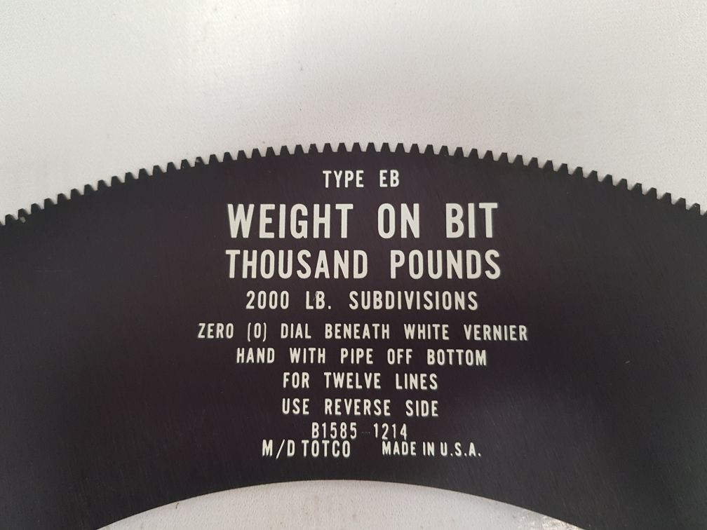M/D Totco Eb Weight Indicator