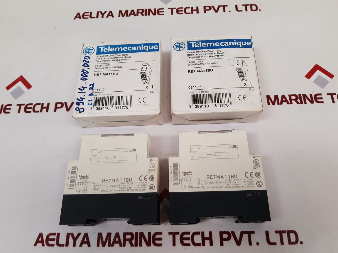 Telemecanique/Schneider Electric Re7Ma11Bu On And Off Delay Timer Relay
