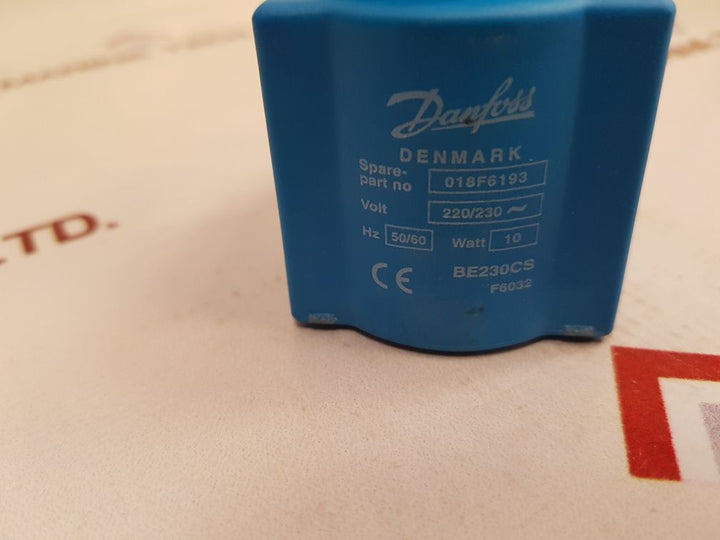Danfoss 018F6193 Solenoid Valve Coil New One 50/60 Hz