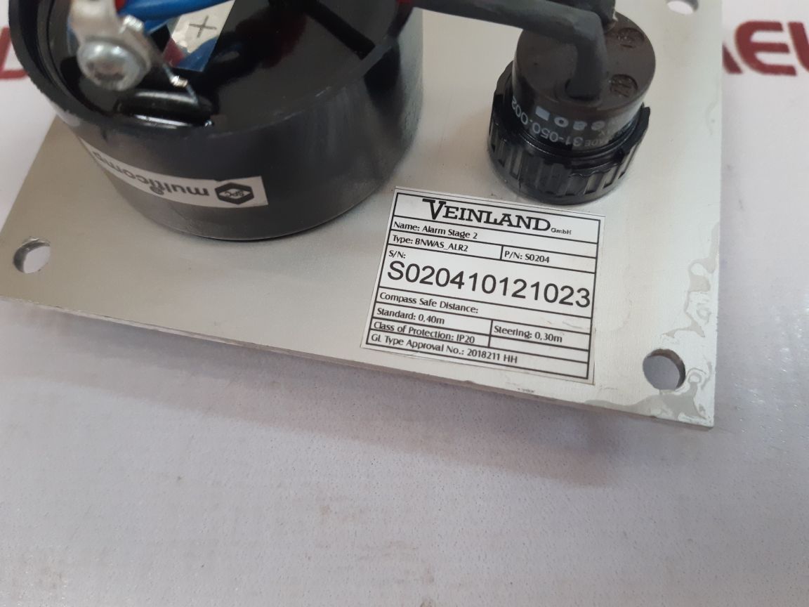 Veinland Bnwas_Alr2 Alarm Stage 2 Cabin Unit S0204