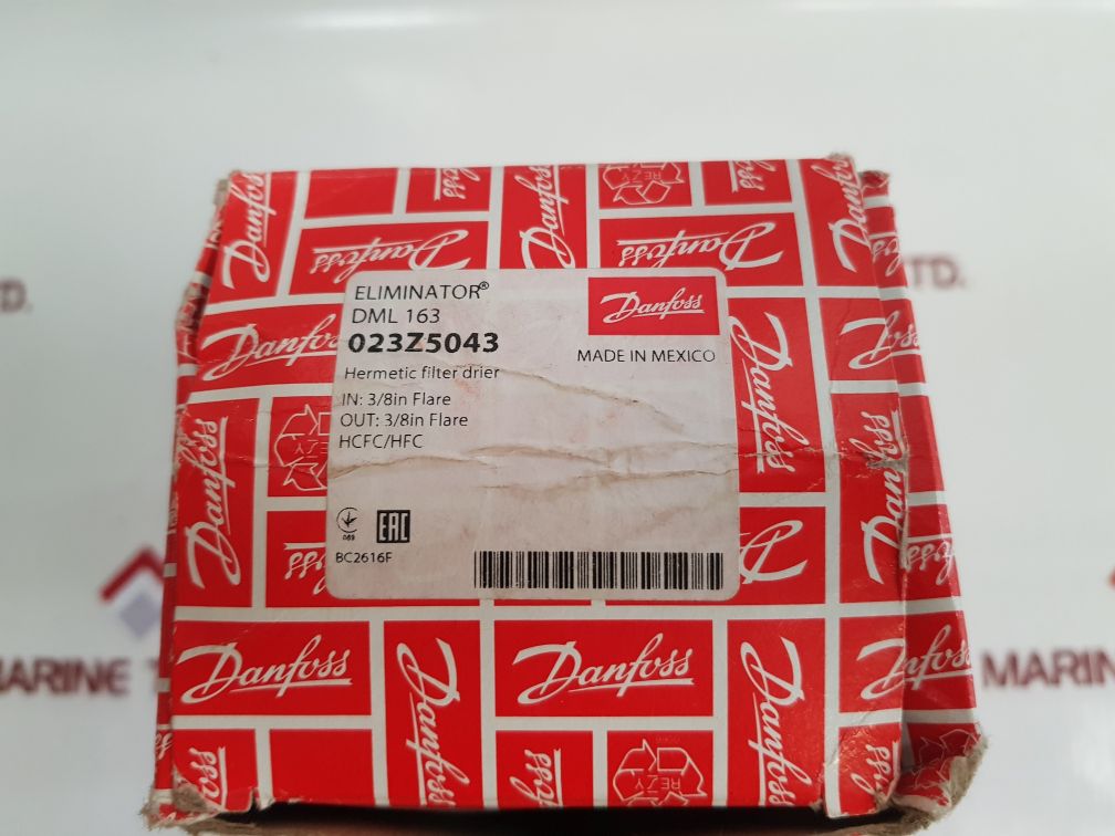 Danfoss Dml 163 Hermetic Filter Drier 023Z5043