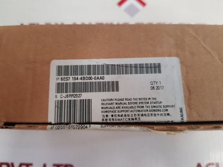 Siemens 6Es7 194-4Bd00-0Aa0 Connecting Module