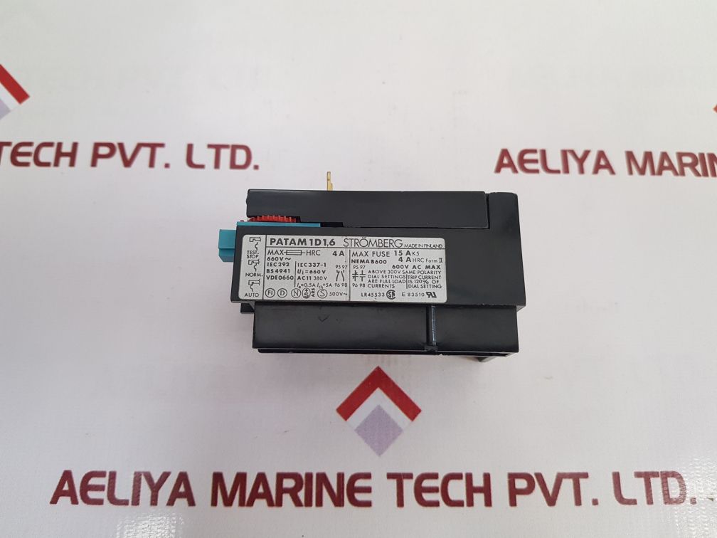 Stromberg Patam 1D1,6 Thermal Overload Relay Used