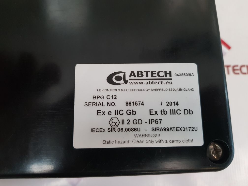 Abtech Bpg C12 Junction Box