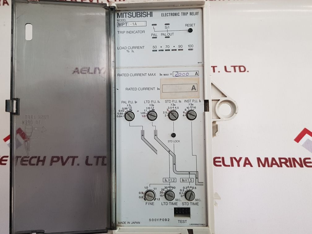Mitsubishi Mpt-1A Electronic Trip Relay Used