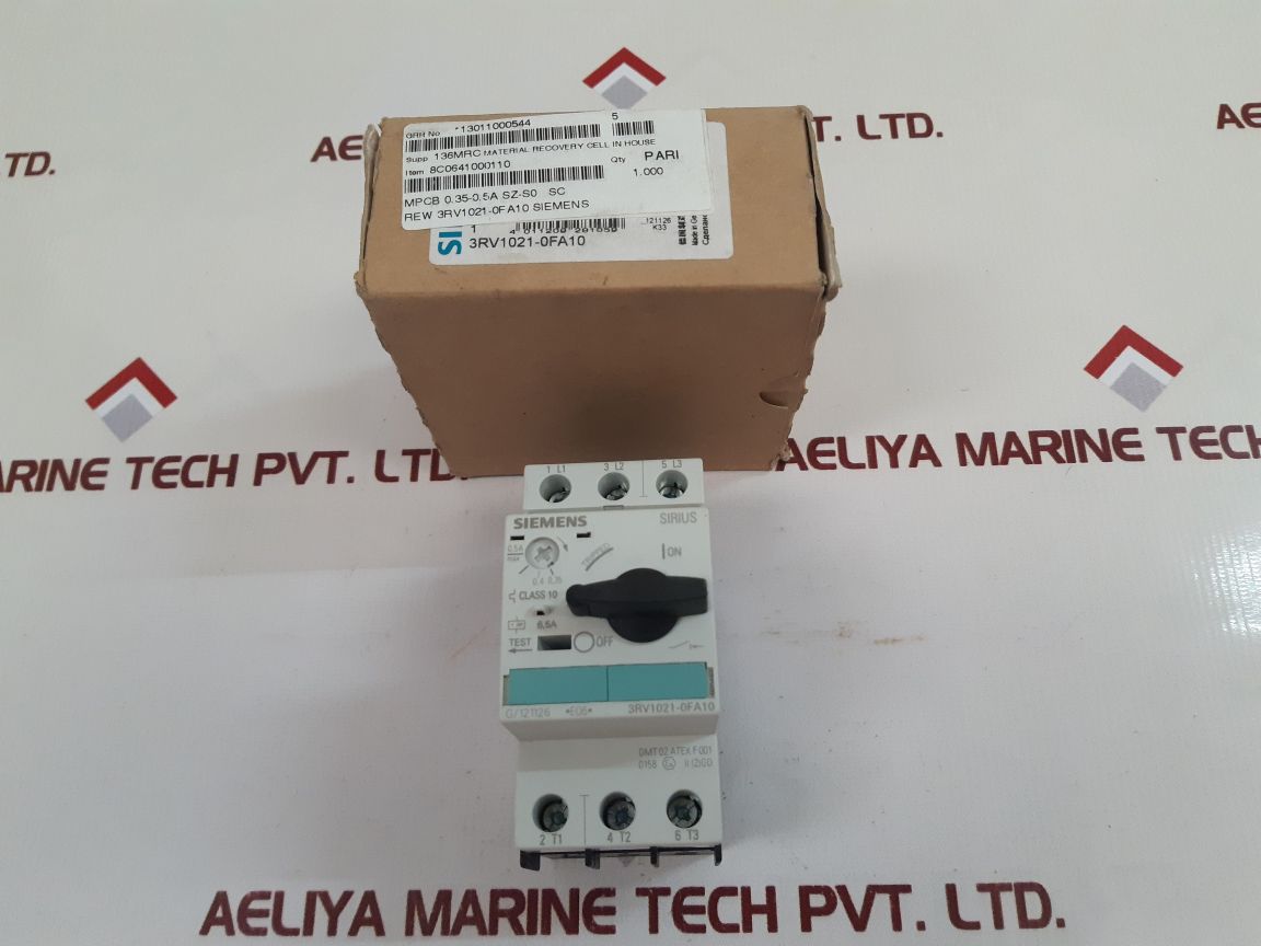 Siemens 3Rv1021-0Fa10 Motor Circuit Breaker