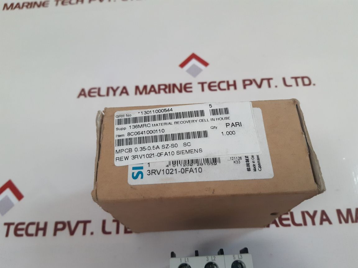 Siemens 3Rv1021-0Fa10 Motor Circuit Breaker