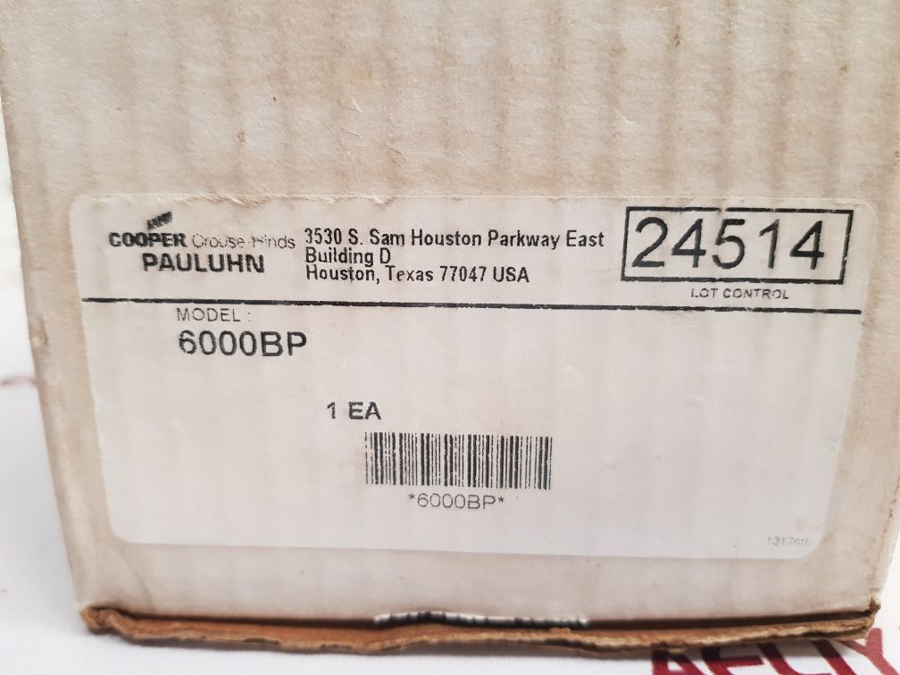 Cooper crouse hinds 6000bp