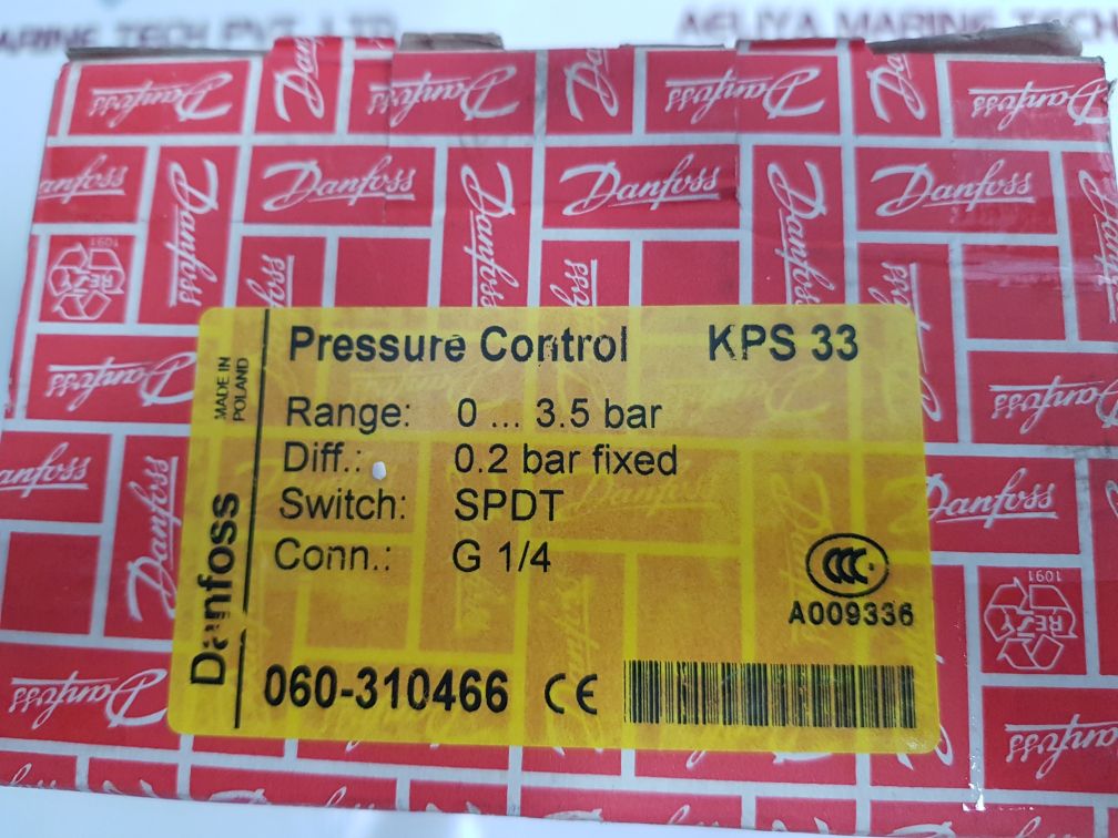 Danfoss Kps 33 Heavy Duty Pressure Switch 060-3104