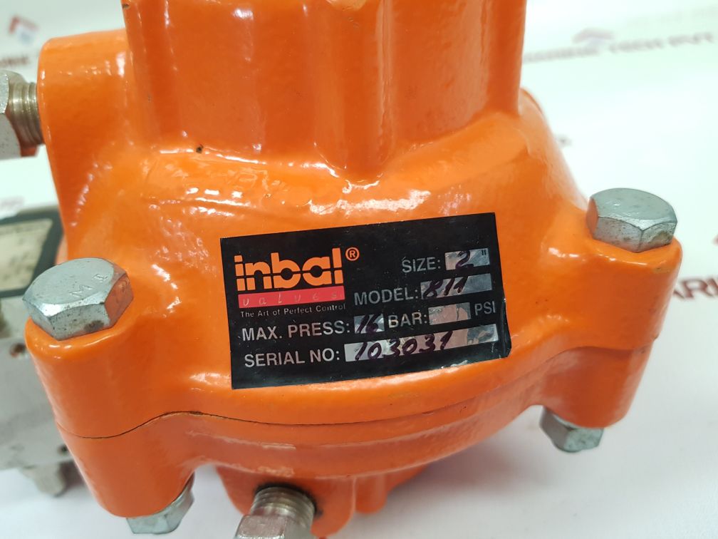 Inbal Automatic Water Control Valves 811 Mil 2