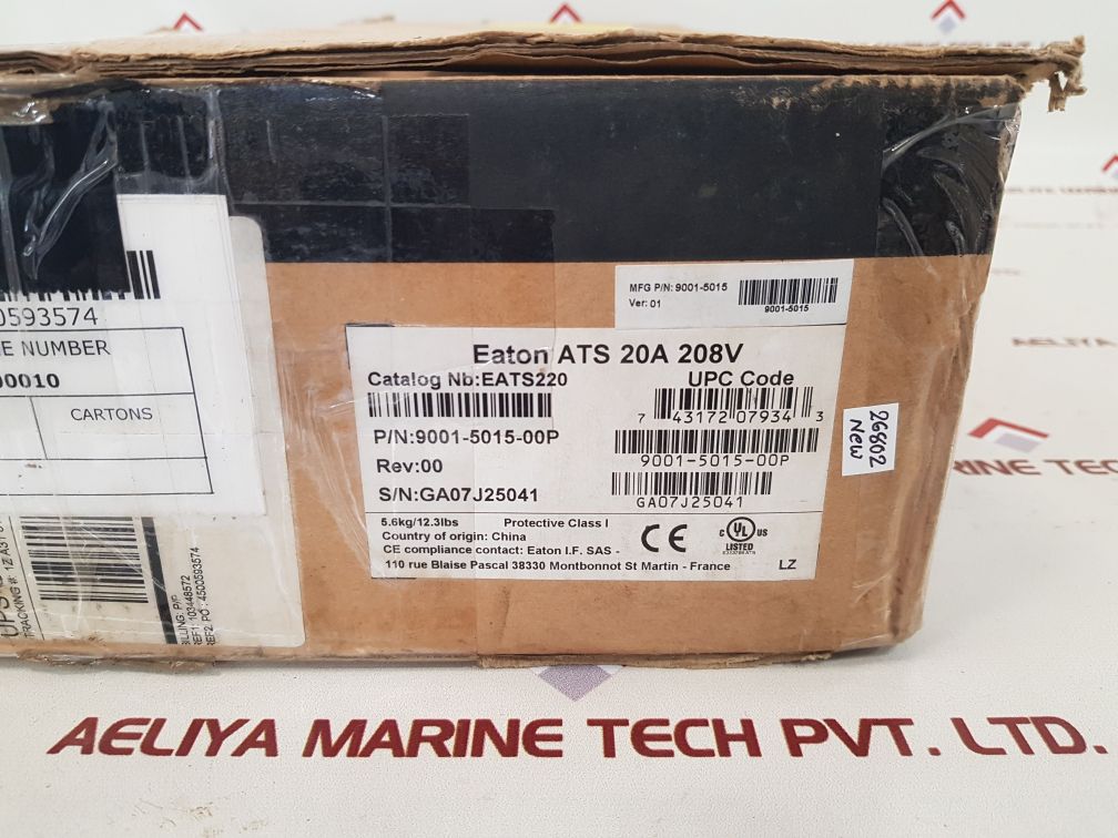 Eaton 9001-5015-00p transfer switch eats220
