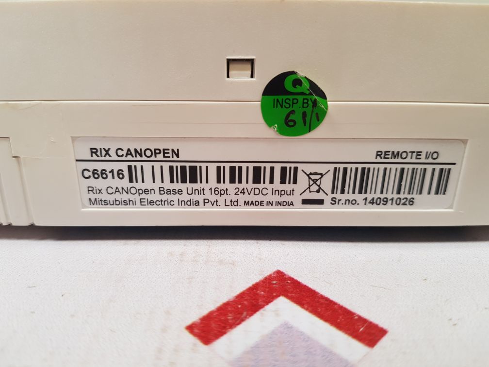 Mitsubishi Electric C6616 Rix Canopen Base Unit 16Pt.