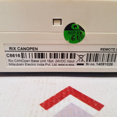 Mitsubishi Electric C6616 Rix Canopen Base Unit 16Pt.