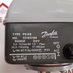 Danfoss Ps9B Pressure Switch 031E0189