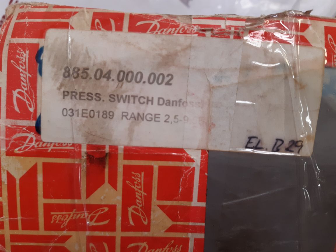 Danfoss Ps9B Pressure Switch 031E0189
