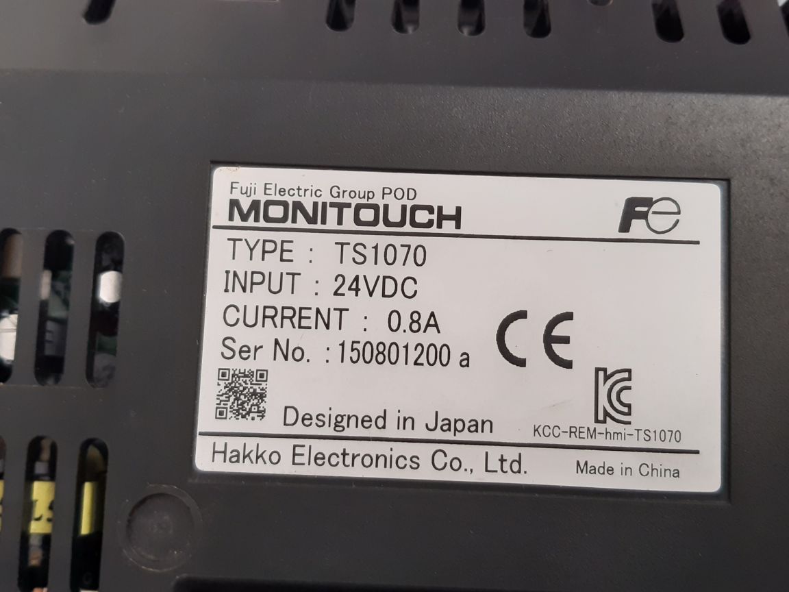 Fuji Electric Ts1070 Touch Screen Panel Kcc-rem-hmi-ts1070
