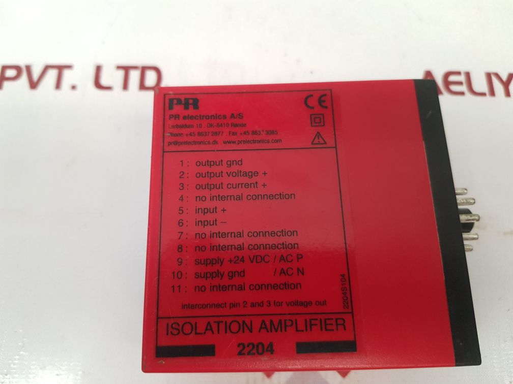 Pr Electronics 2204 Isolation Amplifier 1.3W