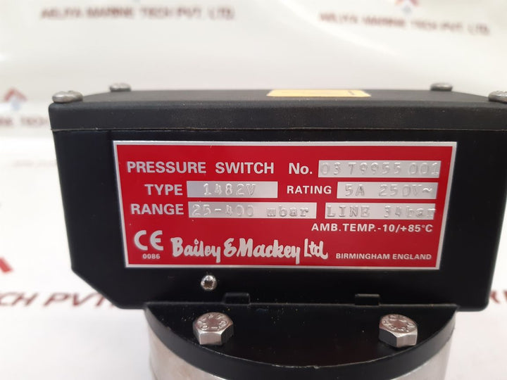 Bailey & mackey 1482v pressure switch new 