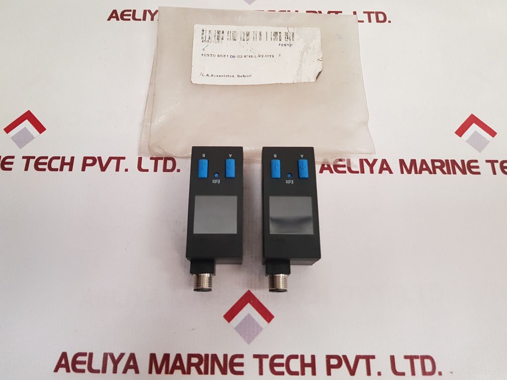 Festo Sde1-d6-g2-w18-l-p2-m12 Pressure Sensor